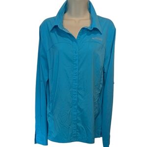 Columbia Vibrant Blue Long Sleeve Shirt
